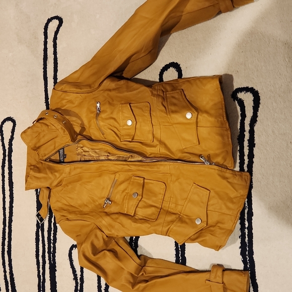 Cole Reaction Jackets & Coats Cole Mustard Leather